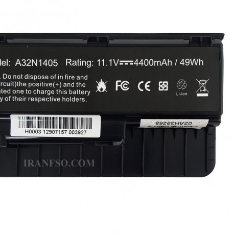 باتری لپ تاپ ایسوس Battery Asus N551 Gimo Plus مشکی-49 وات ساعت
