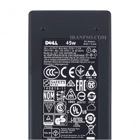 شارژر و آداپتور لپ تاپ دل XPS 13 L321x