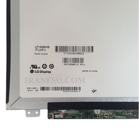 ال ای دی لپ تاپ ال جی 15.6 LP156WHB-TLA1_GradeA نازک براق 40 پین