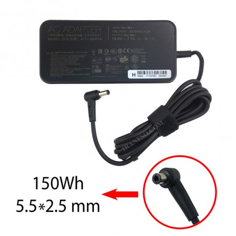 آداپتور لپ تاپ ایسوس 19.5V 7.7A Slim Gimo Plus سرنرمال