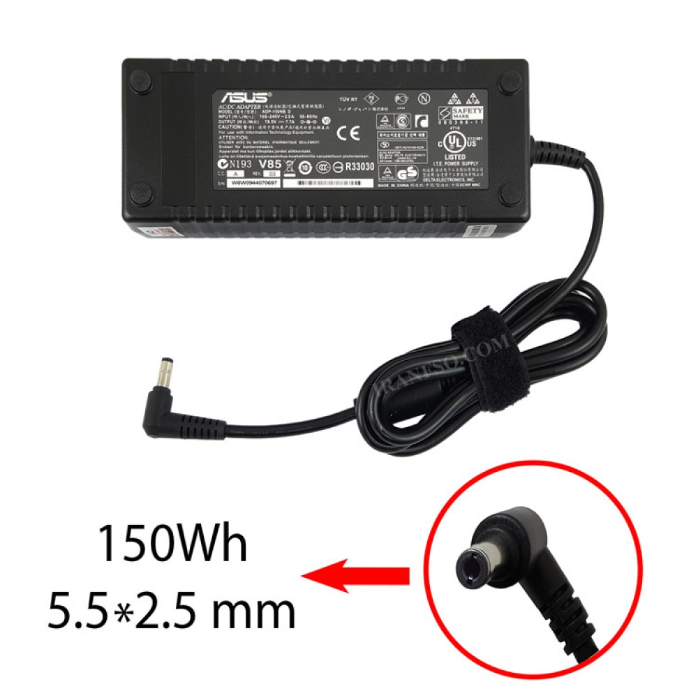 آداپتور لپ تاپ ایسوس 19.5V 7.7A Gimo Plus سرنرمال
