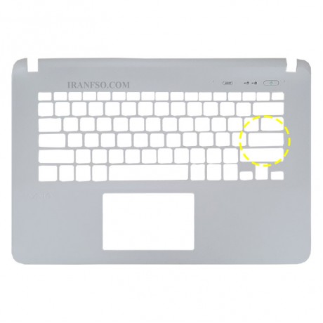 قاب کنار کیبرد لپ تاپ سونی SVF142-SVF143 سفید اینتر کوچک