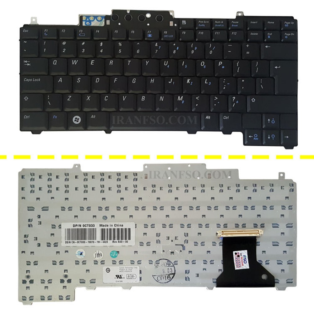 کیبرد لپ تاپ دل Latitude D620