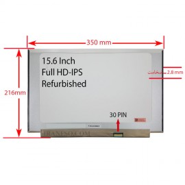 ال ای دی لپ تاپ 15.6 GradeA نازک مات 30 پین Full HD-IPS بدون جا پیچ 350x216x2.8mm