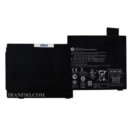 باتری لپ تاپ اچ پی Battery HP EliteBook 820-G1_SB03XL Black Internal ORG