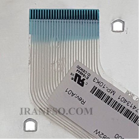 کیبرد لپ تاپ ایسر Keyboard Acer Aspire E1-570 سفید-اینتر کوچک بدون فریم