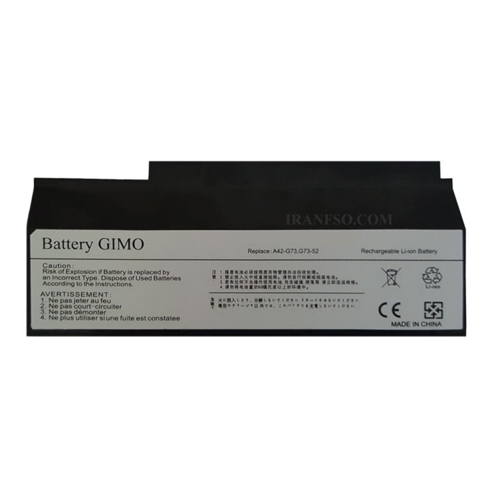 باتری لپ تاپ ایسوس Battery Asus G53 8Cell