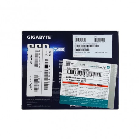 هارد SSD لپ تاپ 256 گیگابایت Gigabyte Sata 2.5Inch گارانتی آواژنگ