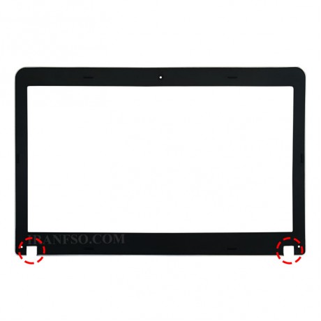 قاب جلو ال سی دی لپ تاپ لنوو Case B Lenovo Thinkpad Edge E540 مشکی-نقره ای غیرتاچ چهار پیچ-بدون کاور لولا-ال ای دی نازک