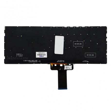 کیبرد لپ تاپ ایسوس VivoBook S433 مشکی-اینترکوچک-بابک لایت-بدون فریم با کلید پاور