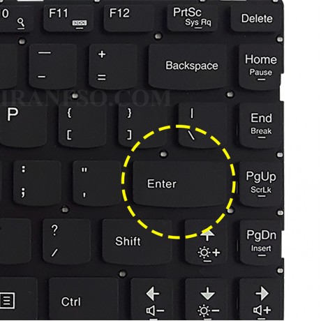 کیبرد لپ تاپ لنوو IdeaPad Y700-14 مشکی-اینترکوچک-بدون فریم