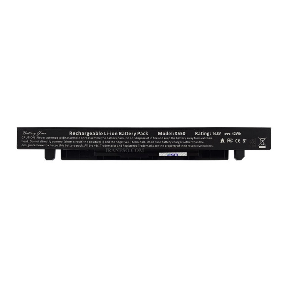 باتری لپ تاپ ایسوس X550-4Cell مشکی-42 وات ساعت