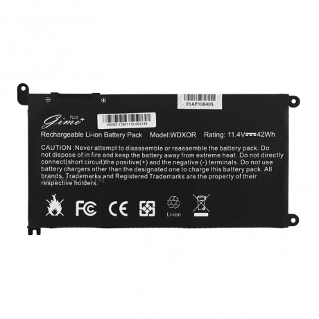 باتری لپ تاپ دل Inspiron 15-5567 WDX0R_Gimo Plus داخلی-42 وات ساعت