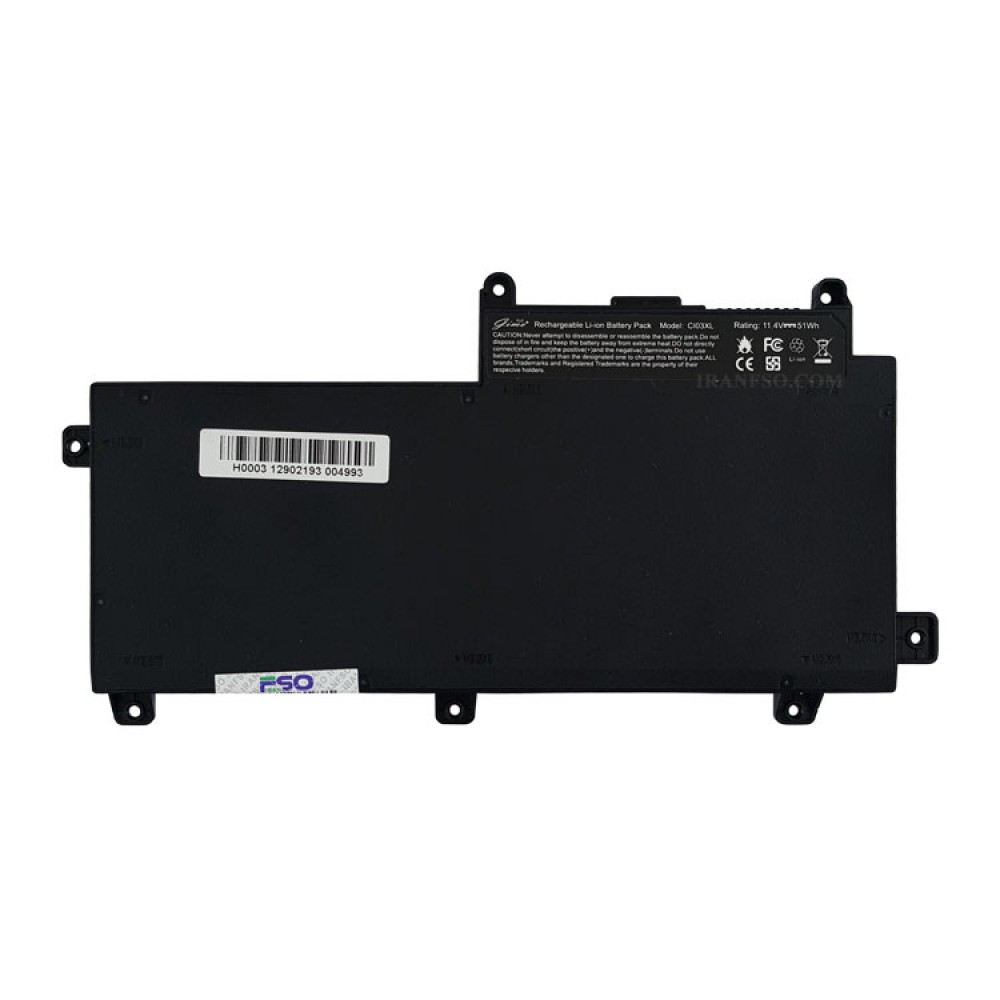 باتری لپ تاپ اچ پی ProBook 650 G2_CI03XL Gimo Plus داخلی-51 وات ساعت