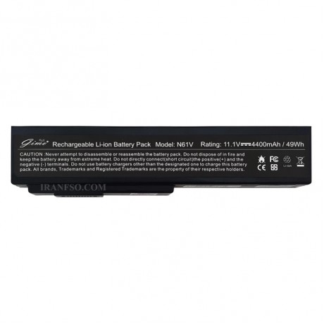 باتری لپ تاپ ایسوس Battery Asus A32-N61-6Cell Gimo Plus مشکی-49 وات ساعت