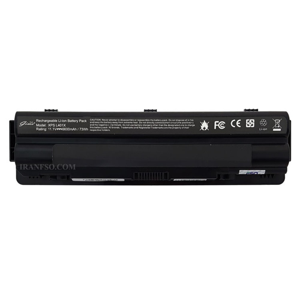 باتری لپ تاپ دل Battery Dell XPS L502-9Cell Gimo Plus مشکی-6600 میلی آمپر ساعت