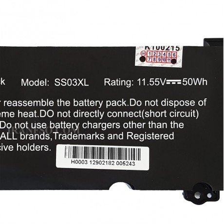 باتری لپ تاپ اچ پی EliteBook 840 G5_840 G6_SS03XL_Gimo Plus مشکی داخلی-50 وات ساعت