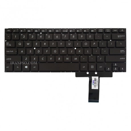 کیبرد لپ تاپ ایسوس ZenBook UX31 مشکی-اینترکوچک-بدون فریم با کلید پاور