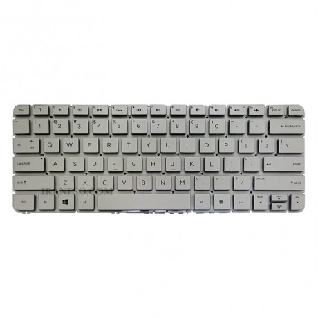 کیبرد لپ تاپ اچ پی Spectre X360 13-4000 نقره ای-اینترکوچک-بدون بک لایت-بدون فریم
