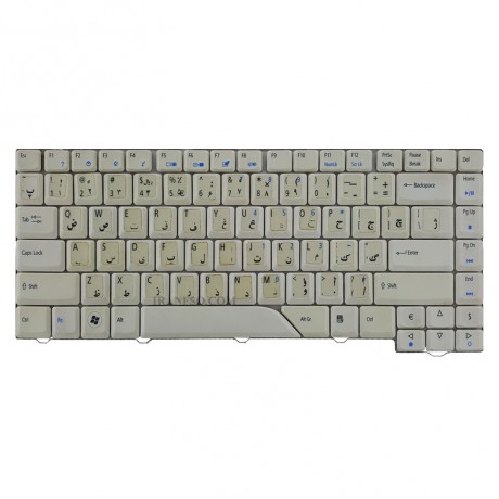 کیبرد لپ تاپ ایسر Keyboard Acer Aspire 4710 سفید دست دوم