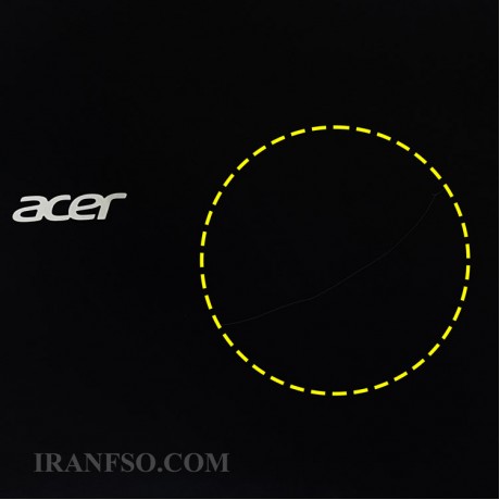 قاب پشت ال سی دی لپ تاپ ایسر Aspire E5-511_E5-521_E5-571 مشکی-خط و خش دار بدون کاور لولا