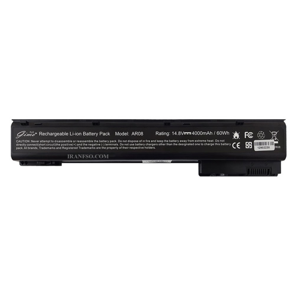 باتری لپ تاپ اچ پی Battery HP ZBook 15-G1_AR08 Gimo Plus مشکی-60 وات ساعت