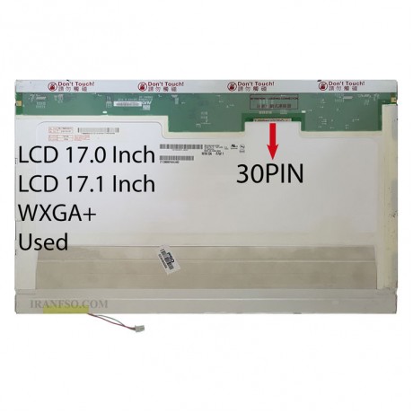 ال سی دی لپ تاپ 17.0-17.1 ضخیم 30 پین WXGA plus 1440x900 تک لامپ دست دوم