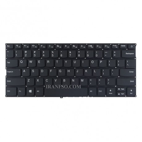 کیبرد لپ تاپ لنوو IdeaPad 720S-14IKB مشکی-اینترکوچک بدون فریم با کلید پاور