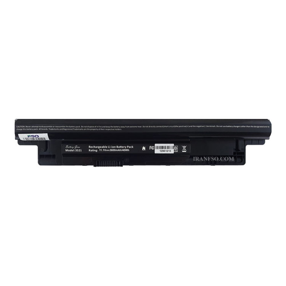 باتری لپ تاپ دل Battery Dell Inspiron 3521-6Cell مشکی-40 وات ساعت