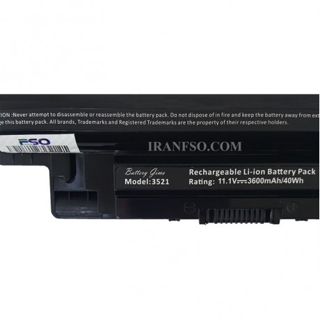 باتری لپ تاپ دل Battery Dell Inspiron 3521-6Cell مشکی-40 وات ساعت
