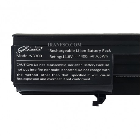 باتری لپ تاپ دل Battery Dell Vostro 3300 8Cell Gimo Plus مشکی-4400 میلی آمپر ساعت