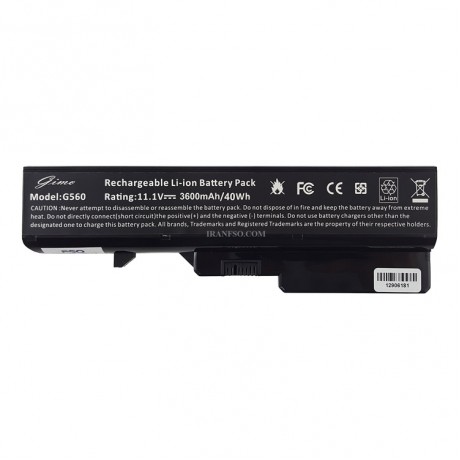 باتری لپ تاپ لنوو Battery Lenovo IdeaPad G560-6Cell مشکی-40 وات ساعت