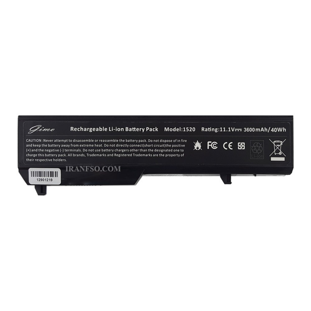 باتری لپ تاپ دل Battery Dell Vostro 1320-6Cell مشکی-40 وات ساعت