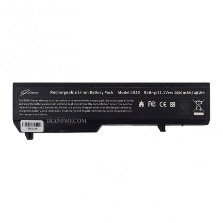باتری لپ تاپ دل Battery Dell Vostro 1320-6Cell مشکی-40 وات ساعت
