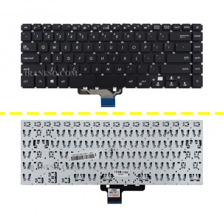 کیبرد لپ تاپ ایسوس K510 مشکی-اینترکوچک بدون فریم