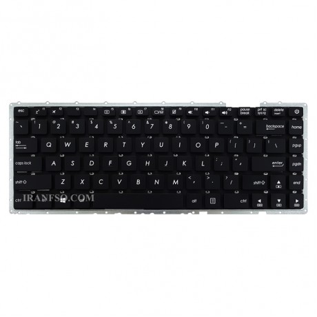 کیبرد لپ تاپ ایسوس VivoBook 14 X442 مشکی-اینترکوچک بدون فریم به همراه کلید پاور
