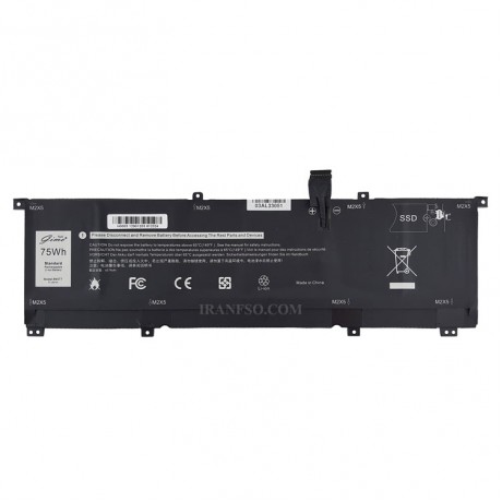 باتری لپ تاپ دل XPS 15 9575_8N0T7_Gimo Plus مشکی داخلی-75 وات ساعت