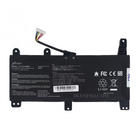 باتری لپ تاپ ایسوس ROG Strix G731_C41N1731_Type B_Gimo Plus مشکی داخلی-66 وات ساعت