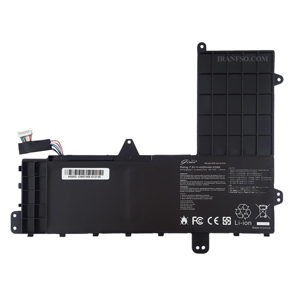 باتری لپ تاپ ایسوس EeeBook E502_B21N1506 Gimo Plus مشکی-داخلی-32 وات ساعت