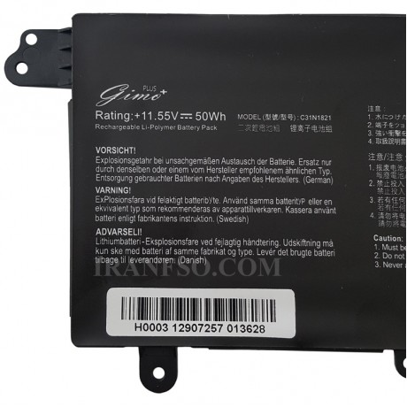 باتری لپ تاپ ایسوس ZebBook S13 UX392_C31N1821 Gimo Plus مشکی-داخلی-50 وات ساعت