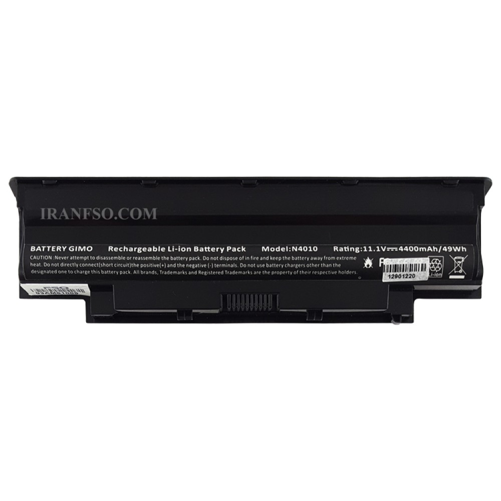 باتری لپ تاپ دل Battery Dell Inspiron N5110-6Cell مشکی-49 وات ساعت