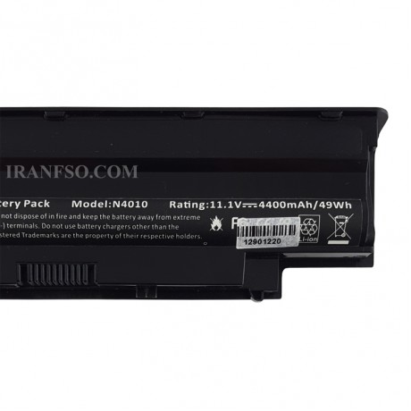 باتری لپ تاپ دل Battery Dell Inspiron N5110-6Cell مشکی-49 وات ساعت
