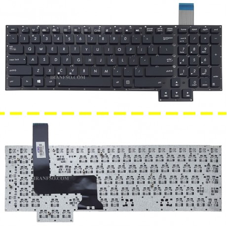 کیبرد لپ تاپ ایسوس ROG G750J مشکی بدون فریم