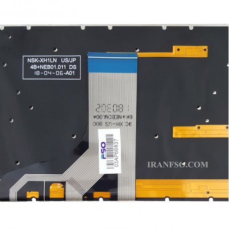 کیبرد لپ تاپ اچ پی Omen 17-AN_RGB مشکی با بک لایت-بدون فریم