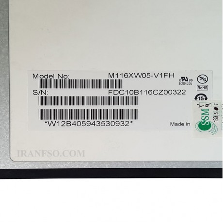 ال ای دی لپ تاپ 11.6 IVO M116XW05 نازک 30 پین برای ام اس آی