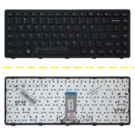 کیبرد لپ تاپ لنوو IdeaPad Z410 مشکی-بافریم فلت صاف