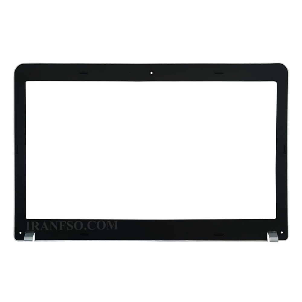 قاب جلو ال سی دی لپ تاپ لنوو Thinkpad Edge E540 مشکی-نقره ای غیرتاچ چهار پیچ-ال ای دی نازک