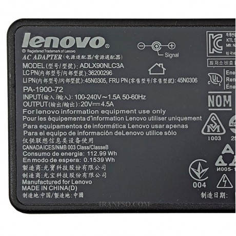 شارژر و آداپتور لپ تاپ لنوو IdeaPad Y530