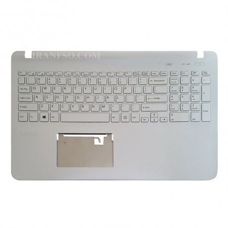کیبرد لپ تاپ سونی SVF152-153 سفید-با قاب C