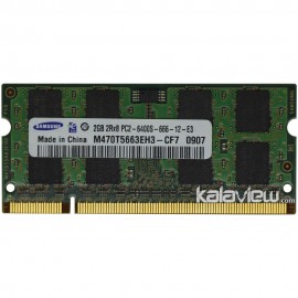 رم لپ تاپ سامسونگ 2GB مدل DDR2 باس 800MHZ/6400 چین CN M470T5663EH3-CF7 0907 تایمینگ CL6